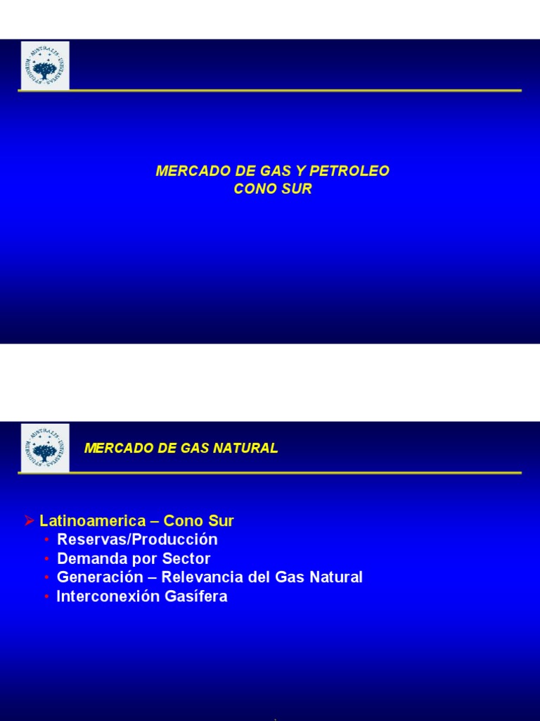 Análisis del Mercado de Gas en el Cono Sur | PDF | Gas natural licuado ...
