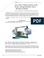 Modernization of The Control System of The Abrasive Stone Cutting Machine With A Reinforced Rope