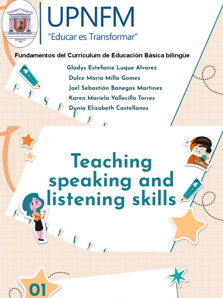Teaching Speaking and Listening Skills | PDF | Second Language | Teachers