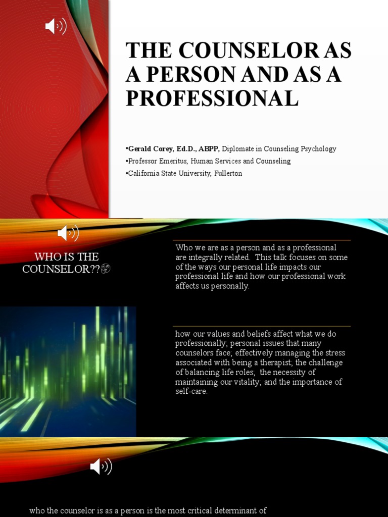 Counselor Self-Awareness and Ethics | PDF | Counseling Psychology ...