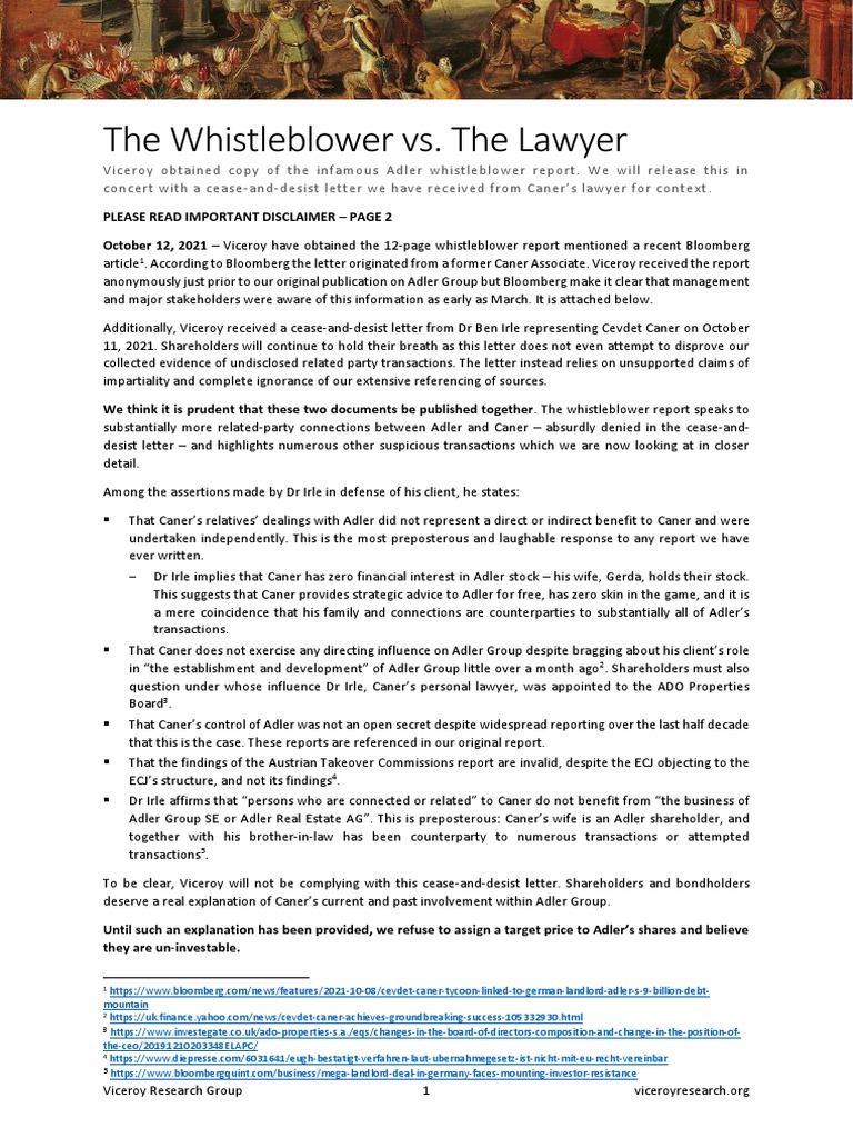 Viceroy Adler 2 PDF Investing Stocks