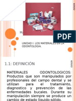 MATERIALES DENTALES Unidad 1