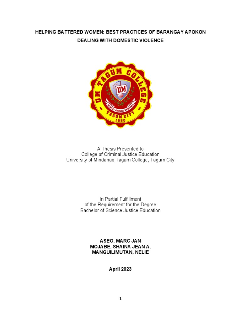 Domestic Violence Pdf Domestic Violence Qualitative Research