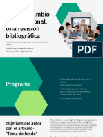 Andres Vargas - Diapositivas Sobre El Cambio Organizacional. Una Revision Bibliográfica