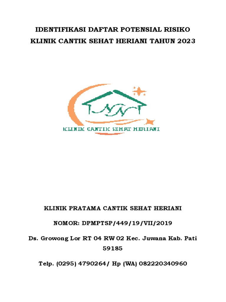 Identifikasi Resiko Atau Daftar Resiko Pdf