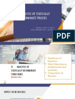 Analysis of Statically Determinate Trusses: Module 3 - Topic 3 - Week 4 Engr. Chezanie Miya S. Asuncion