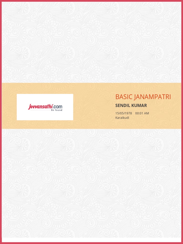 Basic Janampatri PDF Planets In Astrology Ancient Astronomy