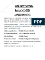 Admission Notice - 2023!24!0