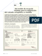 Elaboración Del Molde de Escayola y Toma de Medidas para La Adaptacióndel Calzado Ortopédico A Medida