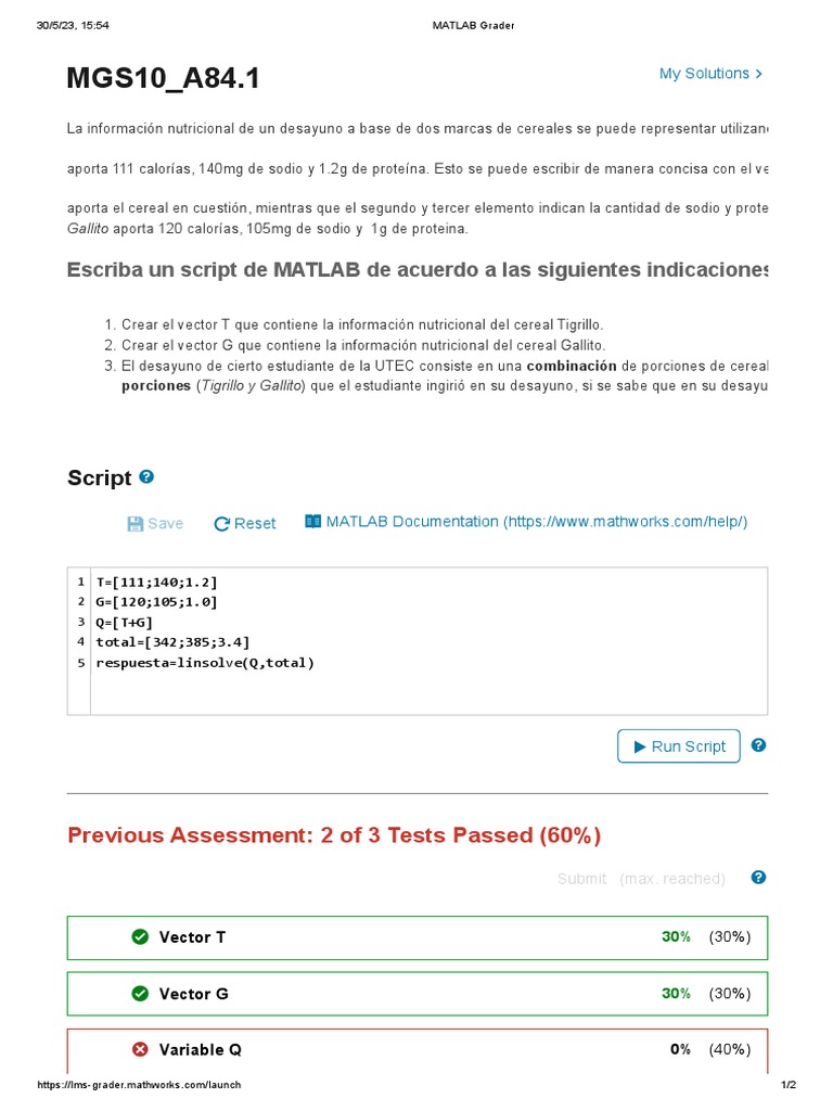 MATLAB Grader Problema 3 (1) PDF