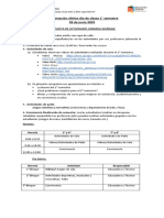 Programación Último Día de Clases 1° Semestre