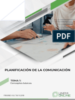 Planificacion de La Comunicacion Unidad 1 y 2