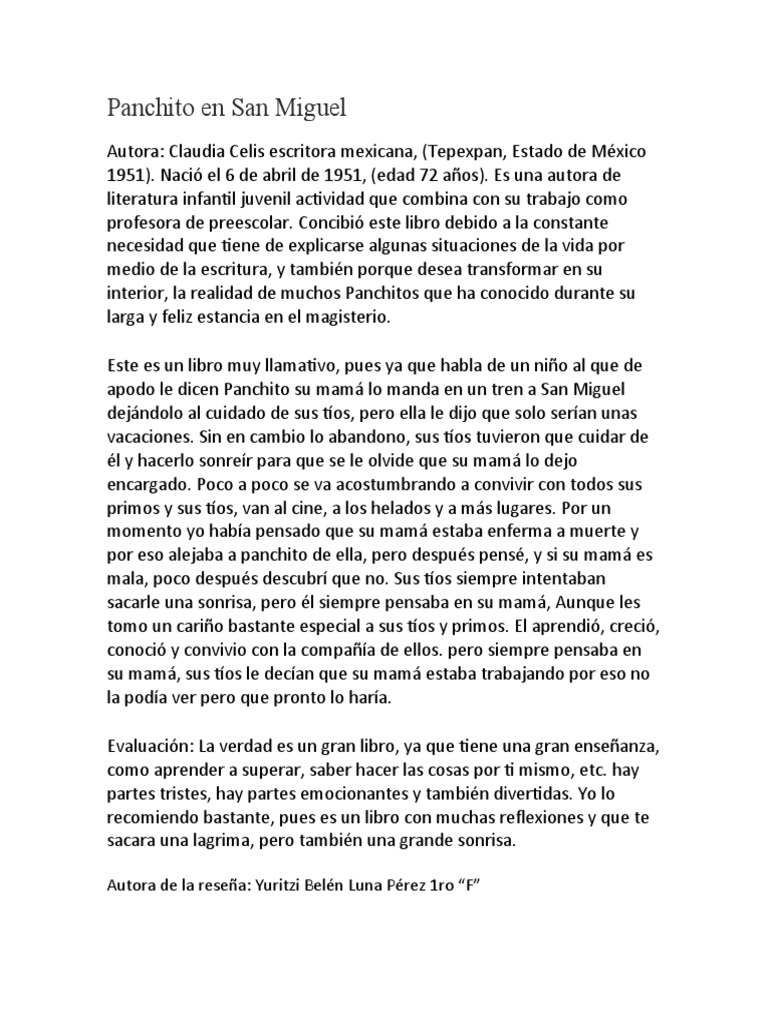 Reseña Donde Habitan Los Angeles Blen | PDF