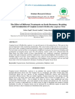 The Effect of Different Treatments On Seeds Dormancy Breaking and Germination of Caspian Locust Gleditschia Caspica Tree