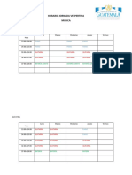 Horario Jornada Vespertina