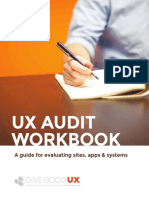 UX Audit Cheat Sheet GGUX