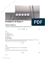 Pendulum Lab Report 1