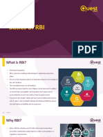 RBI & Benefits of RBI