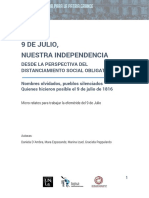 9 de Julio - Micro Relato Nombres Olvidados, Pueblos Silenciados