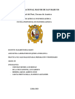 Informe Lab. Química Inorgánica - Informe 2