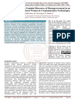 A Study To Assess The Feminist Discourse of Disempowerment in An Action of Involving Rural Women in Communication Technologies