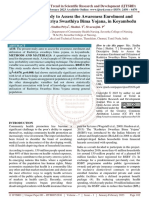 A Descriptive Study To Assess The Awareness Enrolment and Utilization of Rashtriya Swasthiya Bima Yojana, in Koyambedu