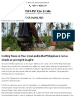 Cutting Trees in Your Own Land - PhilX-Pat Real Estate