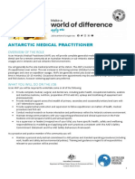 Antarctic Medical Practitioner Job Description 2023-24
