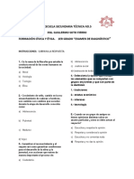 Examen de Primero Diagnóstico