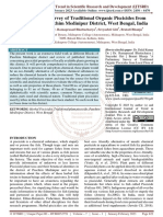 A Preliminary Survey of Traditional Organic Piscicides From Local Flora of Paschim Medinipur District, West Bengal, India