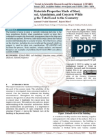 Study of Materials Properties Made of Steel, Stainless Steel, Aluminium, and Concrete While Applying The Total Load To The Geometry