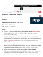 India State of Forest Report (ISFR) 2021