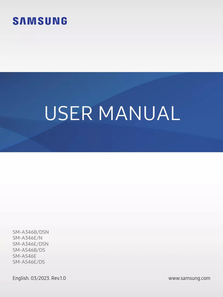 User manual Samsung Galaxy A54 5G (English - 158 pages) | PDF