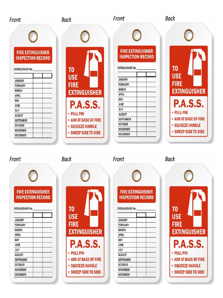 fIRE EXTINGUISHER TAG PDF