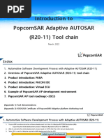 Introduction To Popcornsar Adaptive Autosar (R20-11) Tool Chain