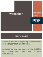 CDA - Mediation Workshop (Developing Mediation Program)