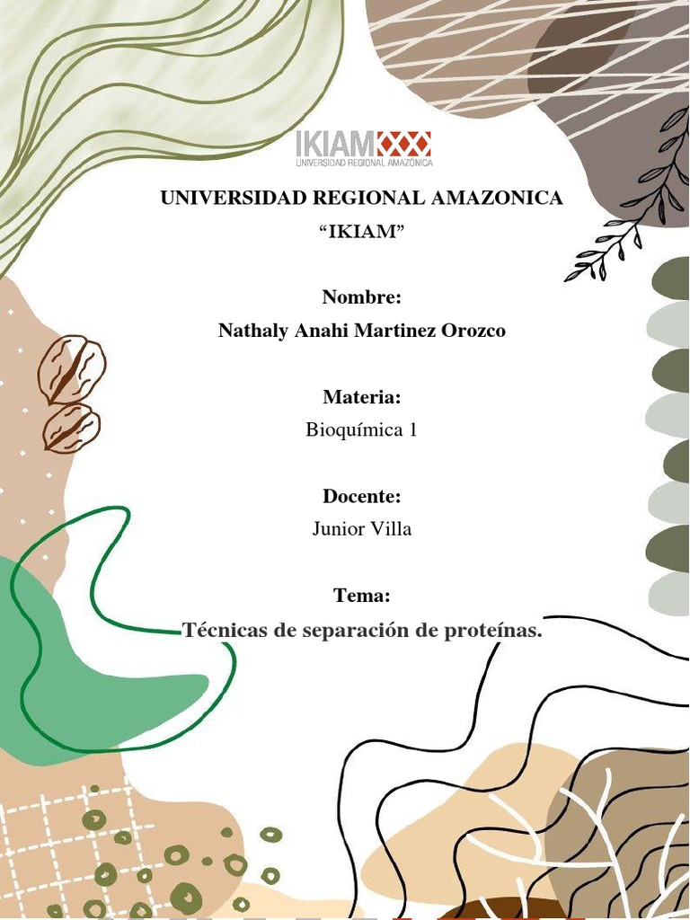Electroforesis en Gel bidimensionalNatyMartinez PDF Cromatografía