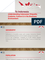 Guide To Indonesia - Understanding Indonesian Etiquette, Customs, Culture & in The Business Environment