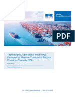 Technological Operational and Energy Pathways For Maritime Transport To Reduce Emissions Towards 2050