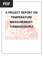 A Project Report On Temperature Measurement