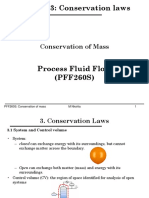 PFF260S 2022 Chapter 3 - Conservation Laws (3.1 Conservation of Mass)