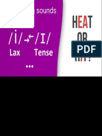 Unit 4 - Tense and Lax I