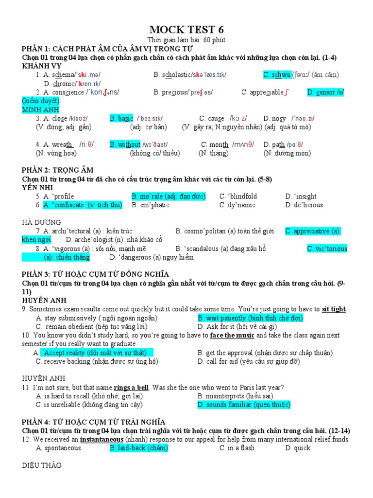 Mock Test 6 (CNN) - SS | PDF