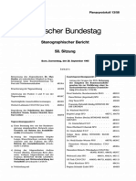 Eutscher Bundestag: Stenographischer Bericht 58. Sitzung
