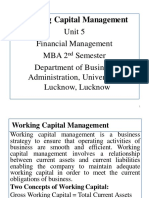 FM5.1 Working Capital MGT