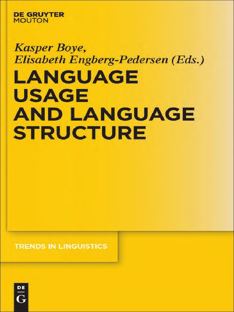 Boye Engberg-Pedersen 2010 Language Structure and Language Use | PDF ...