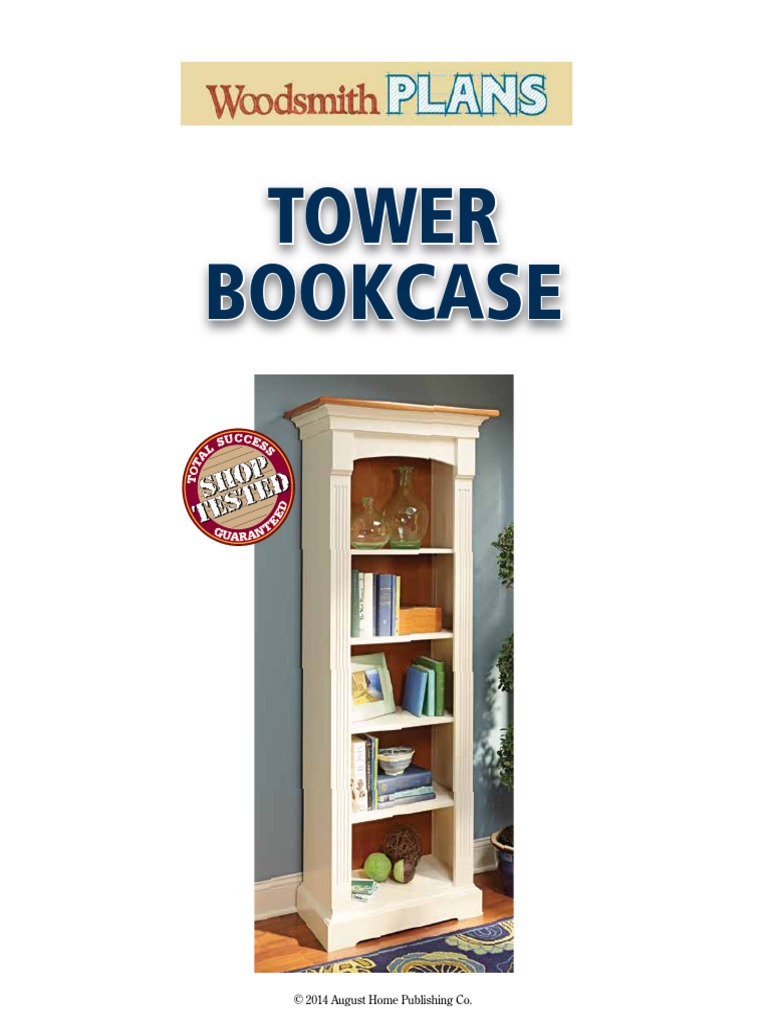 WS21422 Tower Bookcase | Descargar gratis PDF | Plywood | Woodworking