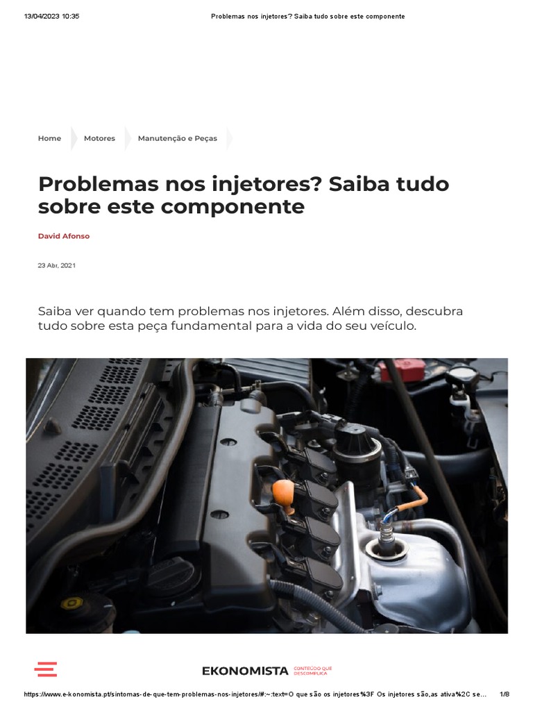 Sintomas de Problemas nos Injetores | PDF | Motores | Injeção eletrônica