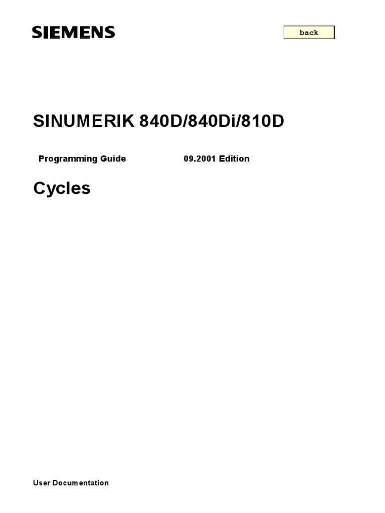 840D Zyklen 010900 7018088 EN | PDF | Drilling | Documentation