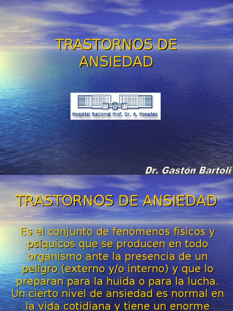 Trastornos de Ansiedad | PDF | Desorden de ansiedad social | Fobia